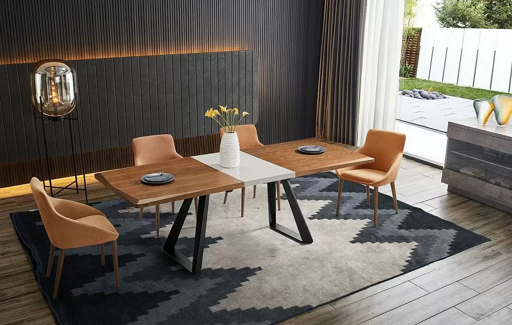 Стол раскладной Lambert, орех/кремовый из Италии