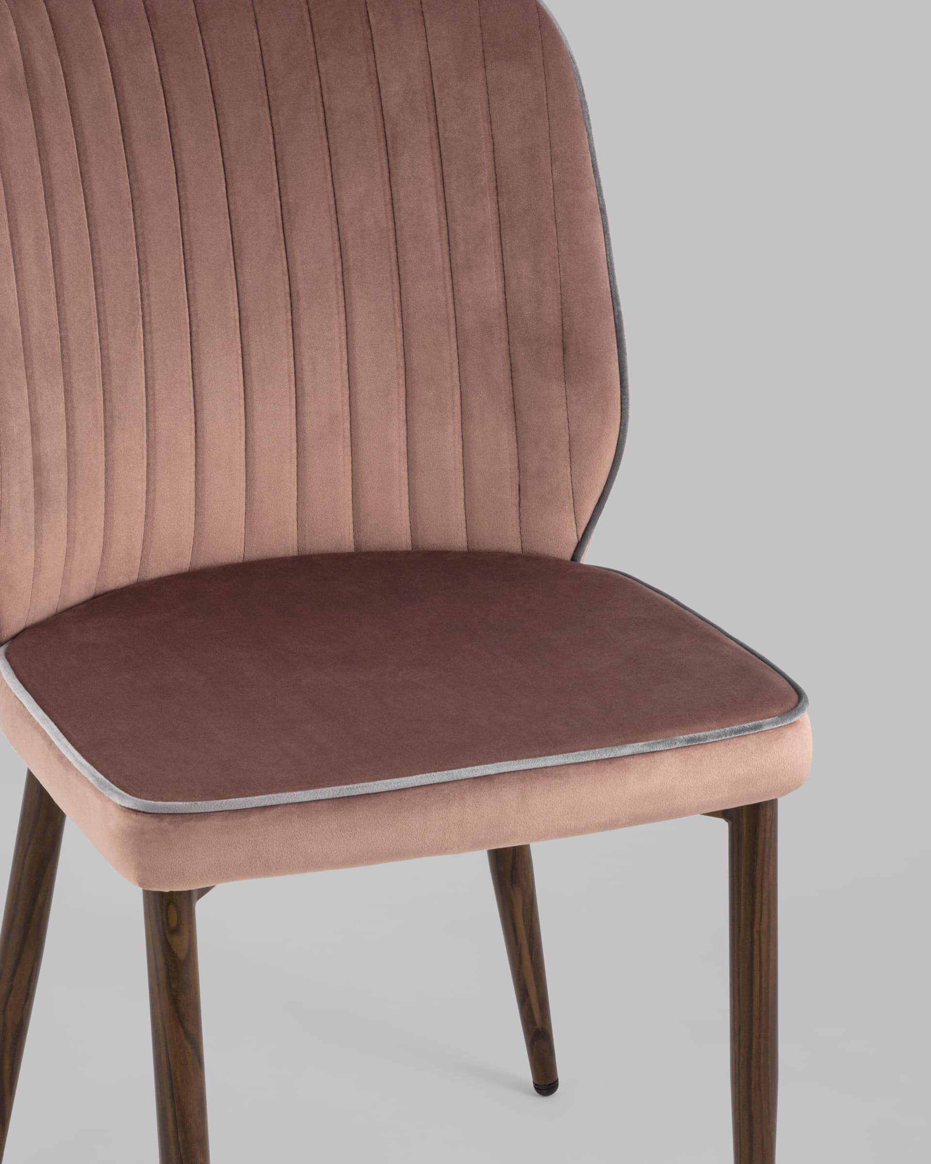 Стул Лоренс NEW велюр пыльно-розовый из Италии
