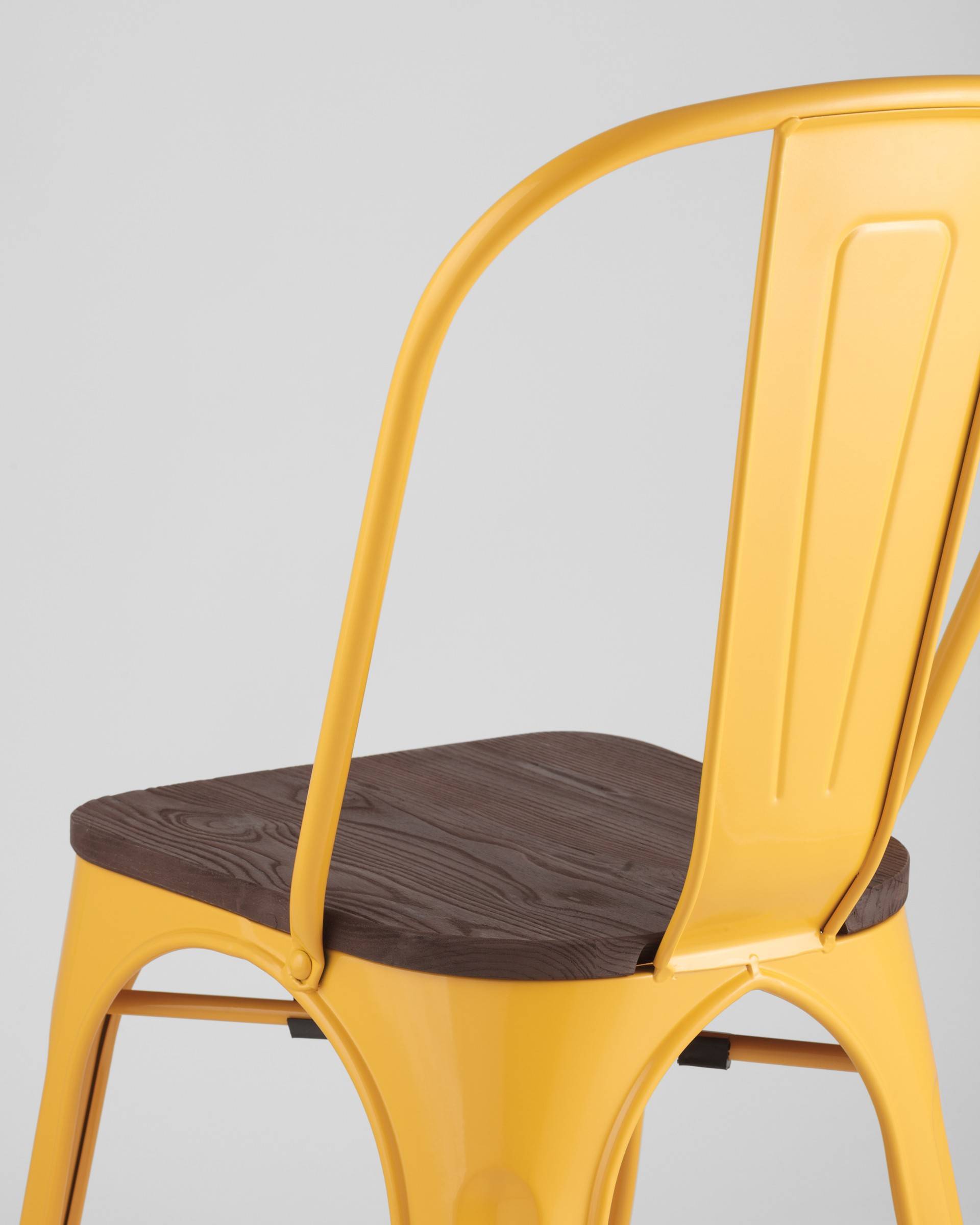 Стул TOLIX WOOD желтый из Италии