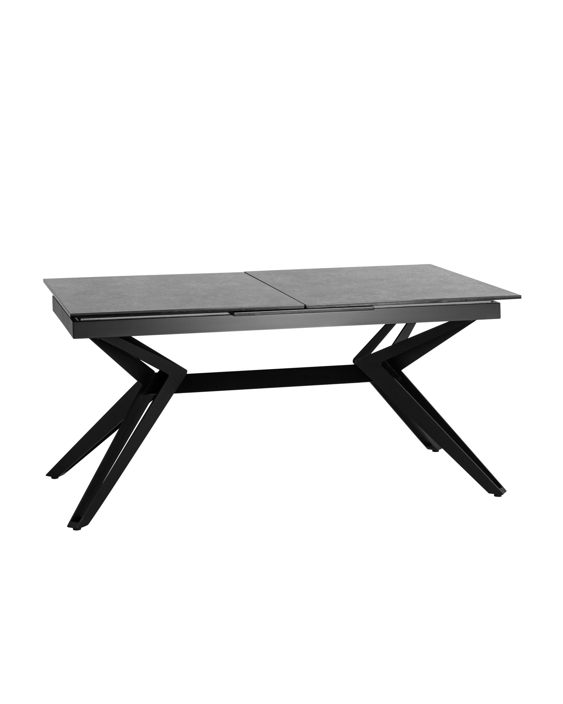 Стол обеденный Олимпия раскладной 160-210*90 керамика темная из Италии