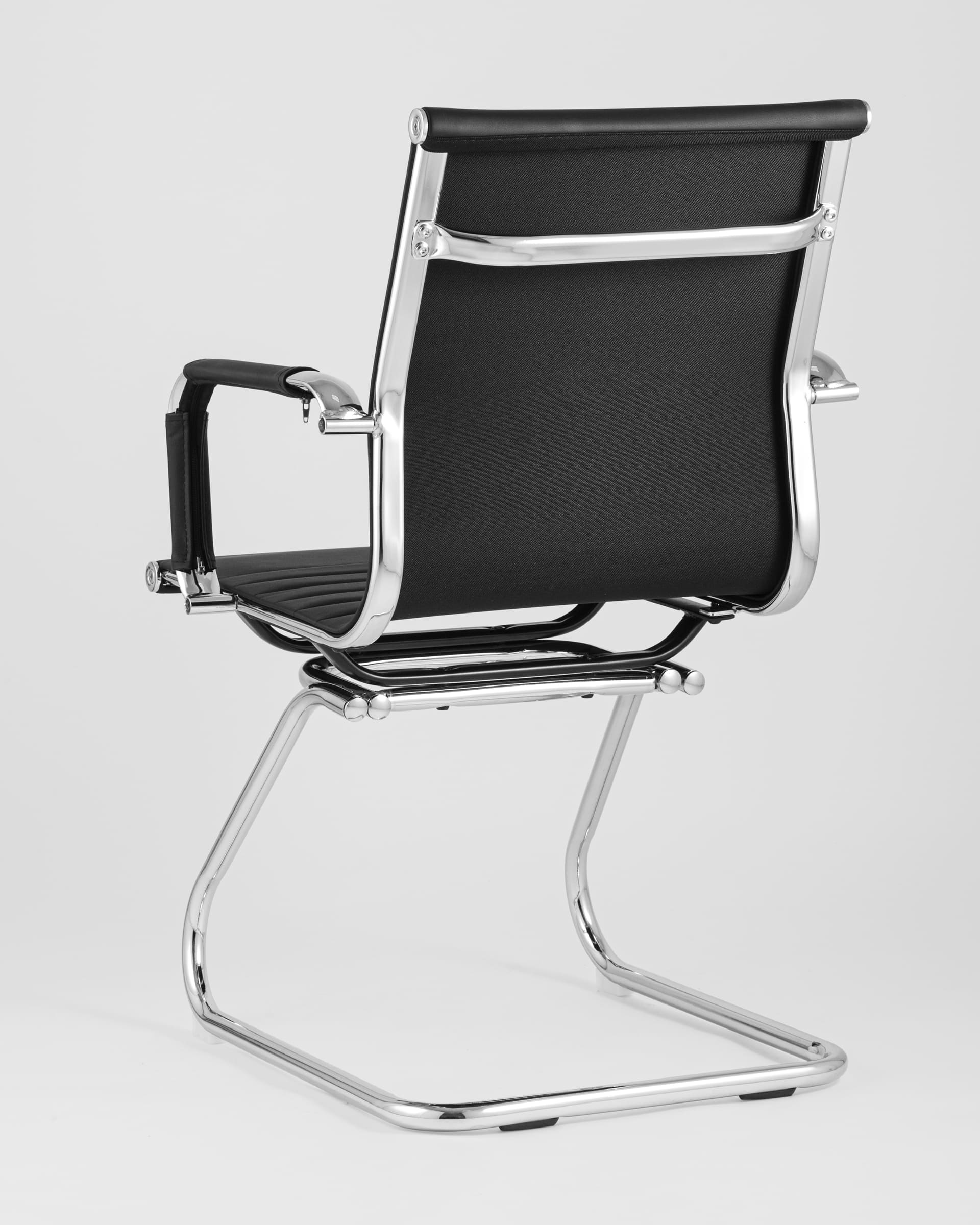 Кресло для посетителей TopChairs Visit черное из Италии