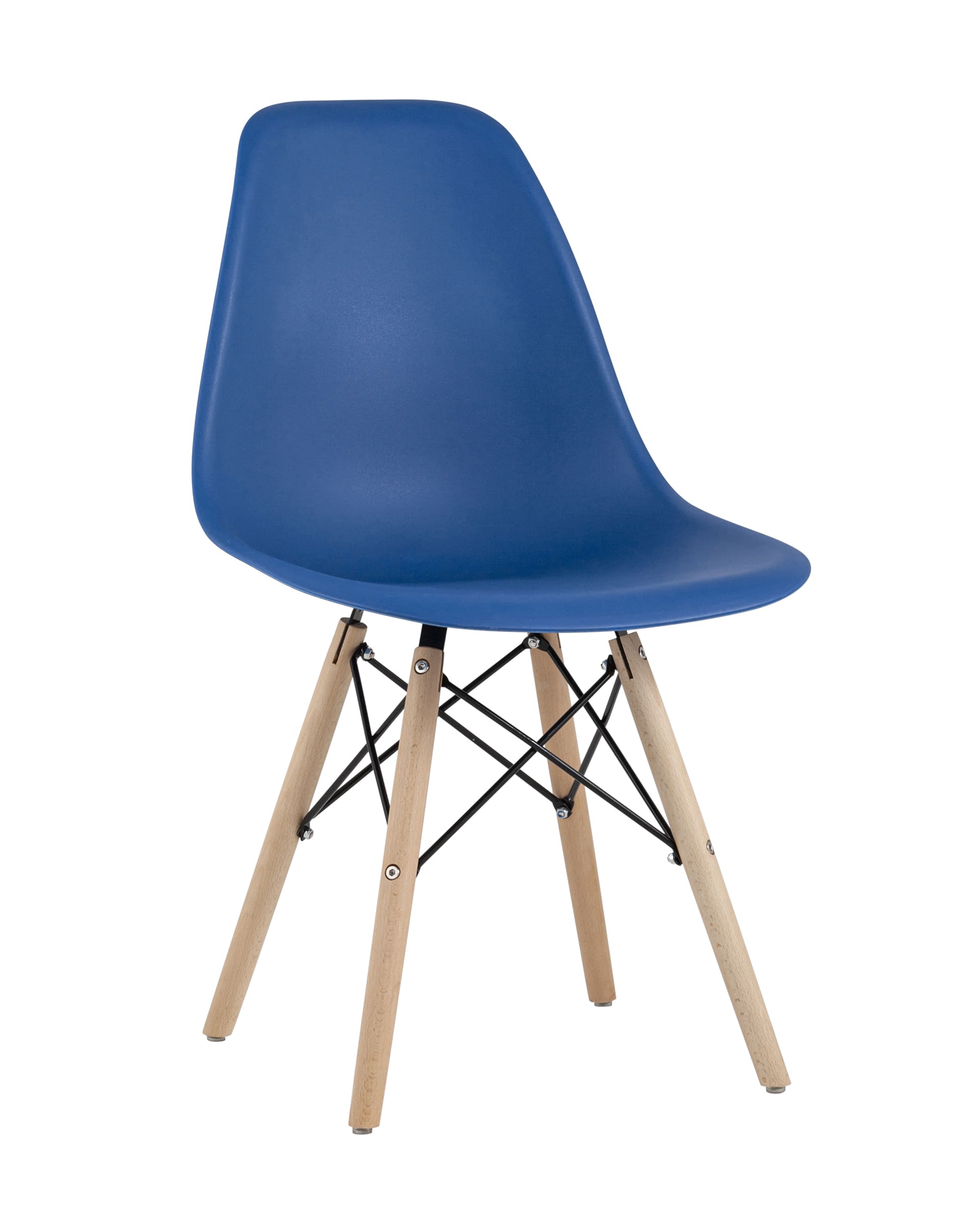 Стул Eames Style DSW синий (разборный каркас) из Италии