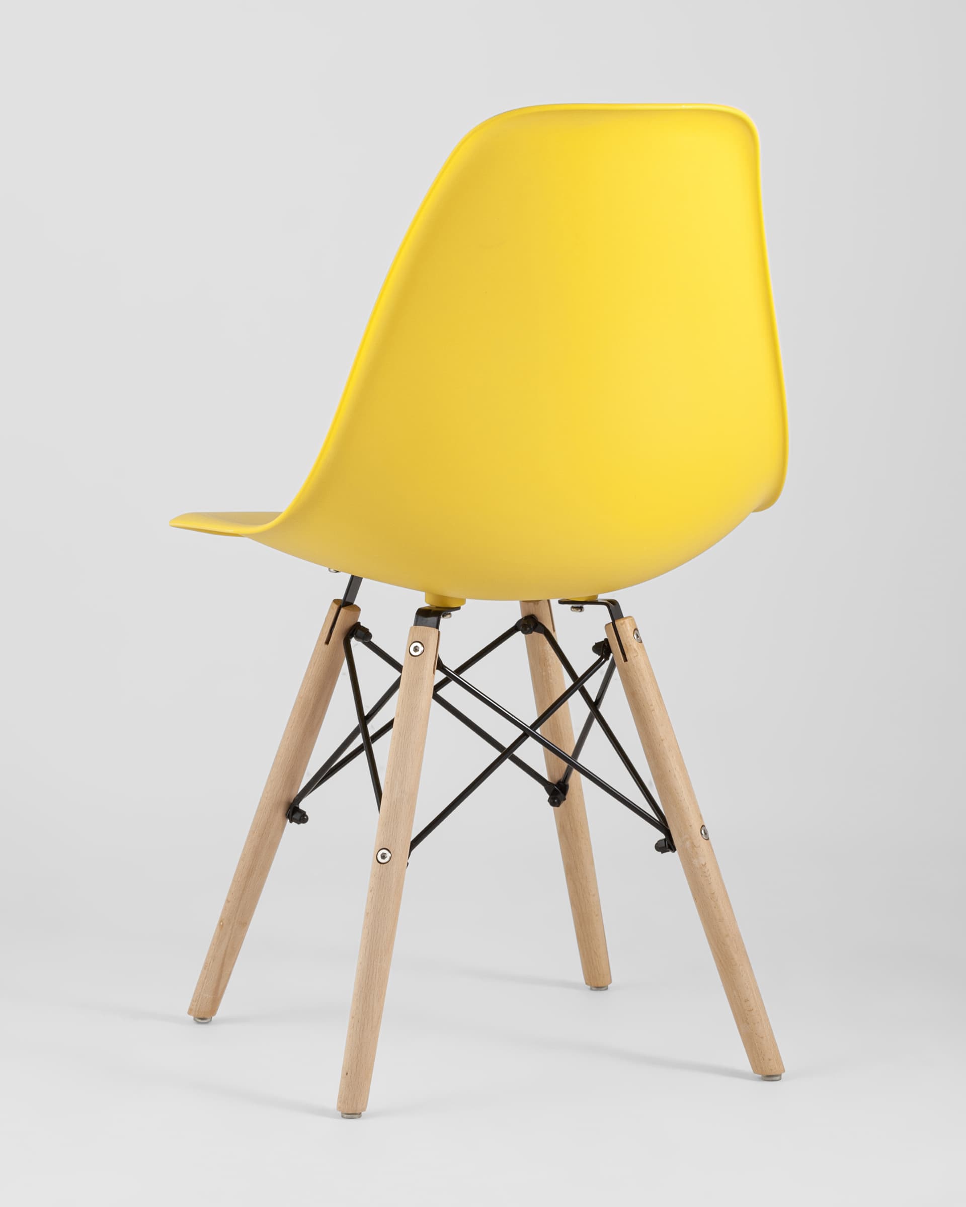 Стул Eames Style DSW желтый (разборный каркас) из Италии