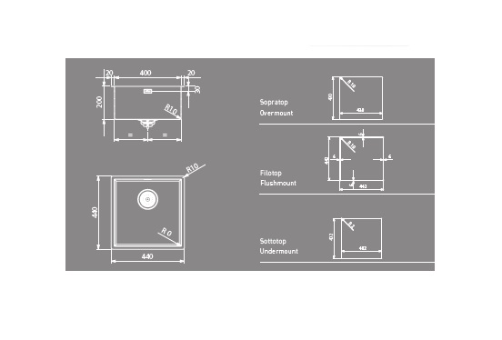 Мойка Artinox Smart 40 из Италии