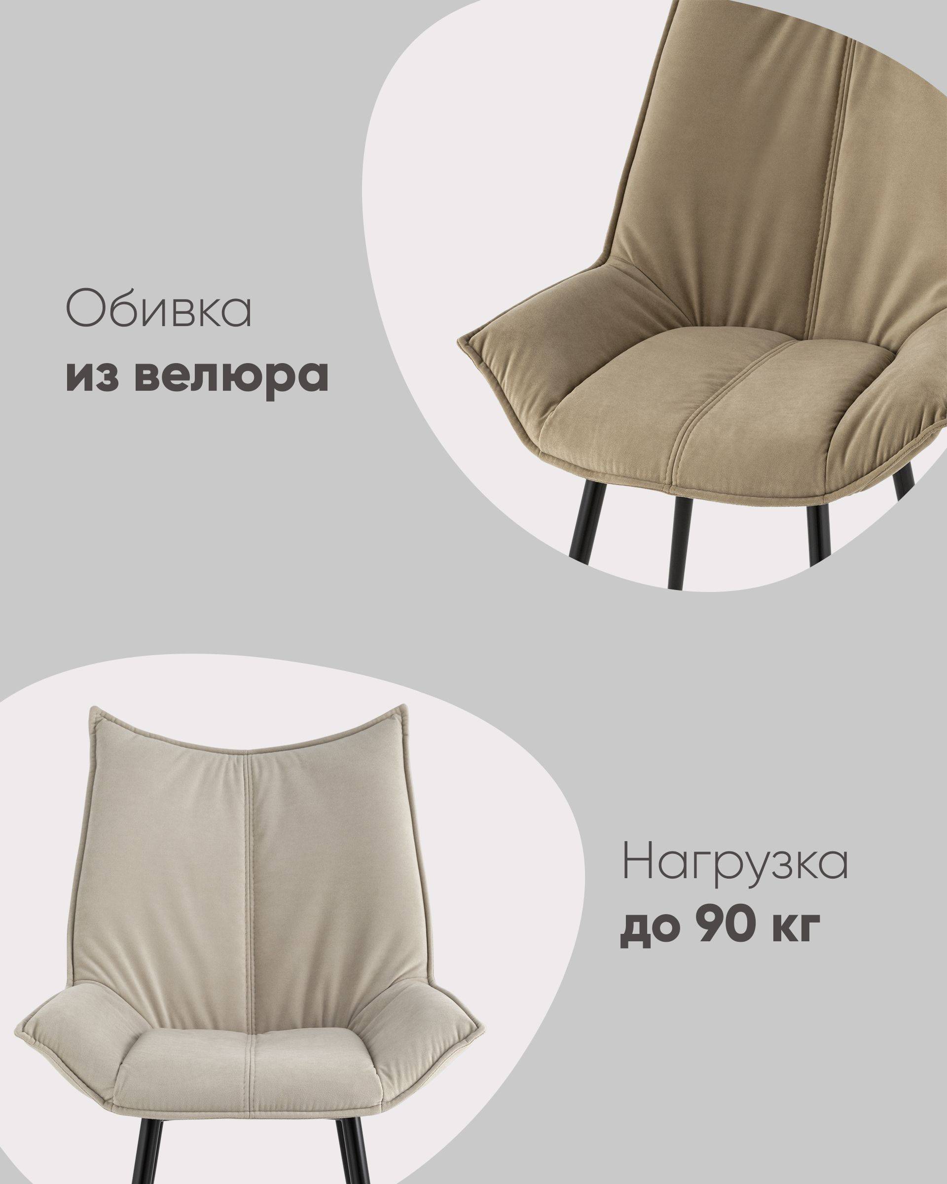 Стул Осло велюр синий из Италии