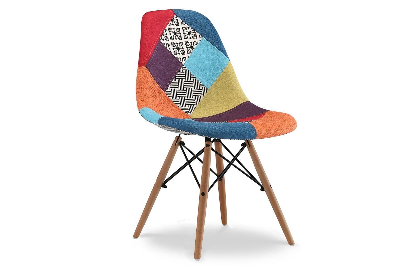 Стул Jolene (в стиле Eames), светлый пэчворк из Италии