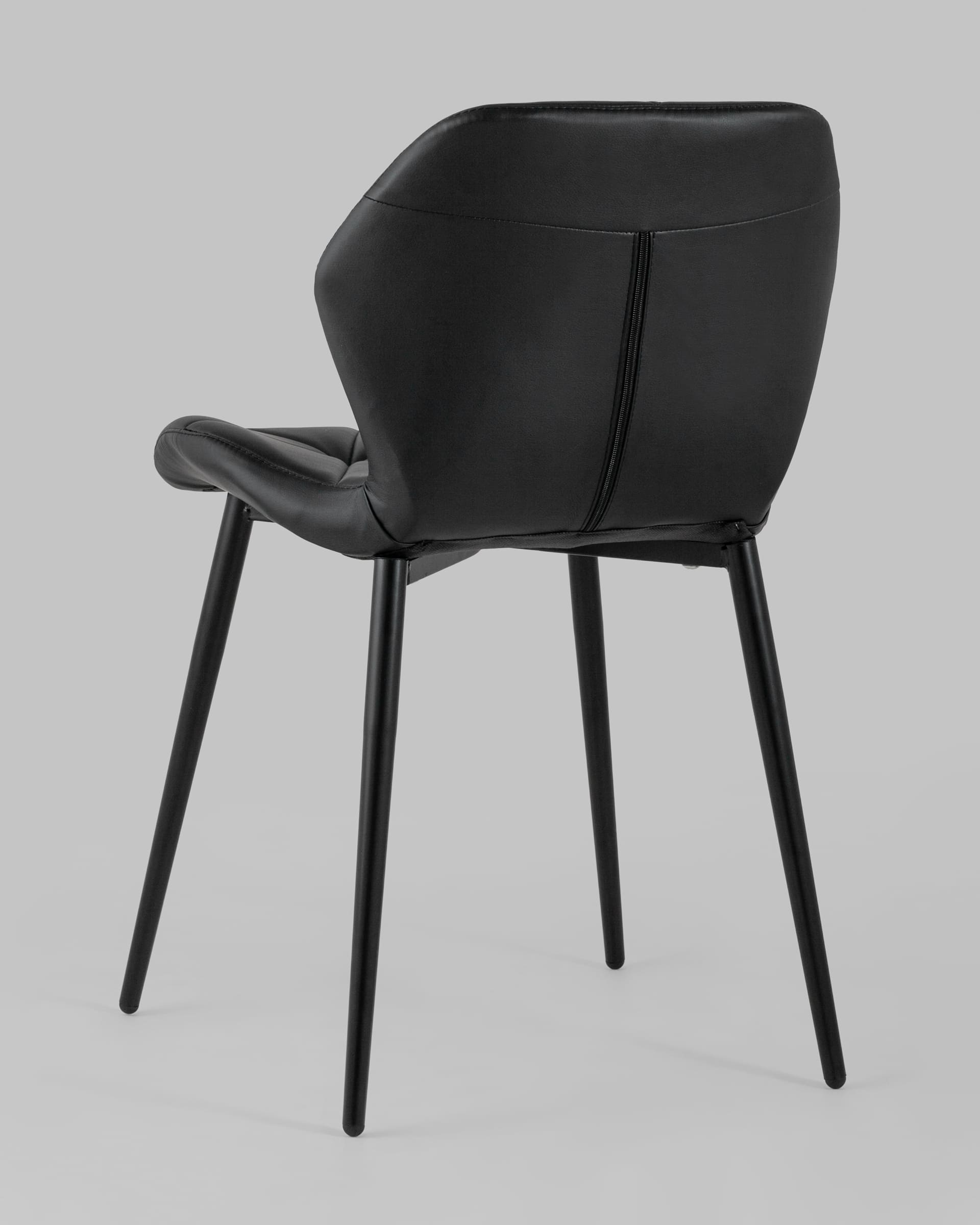 Стул Эдвин экокожа черный из Италии