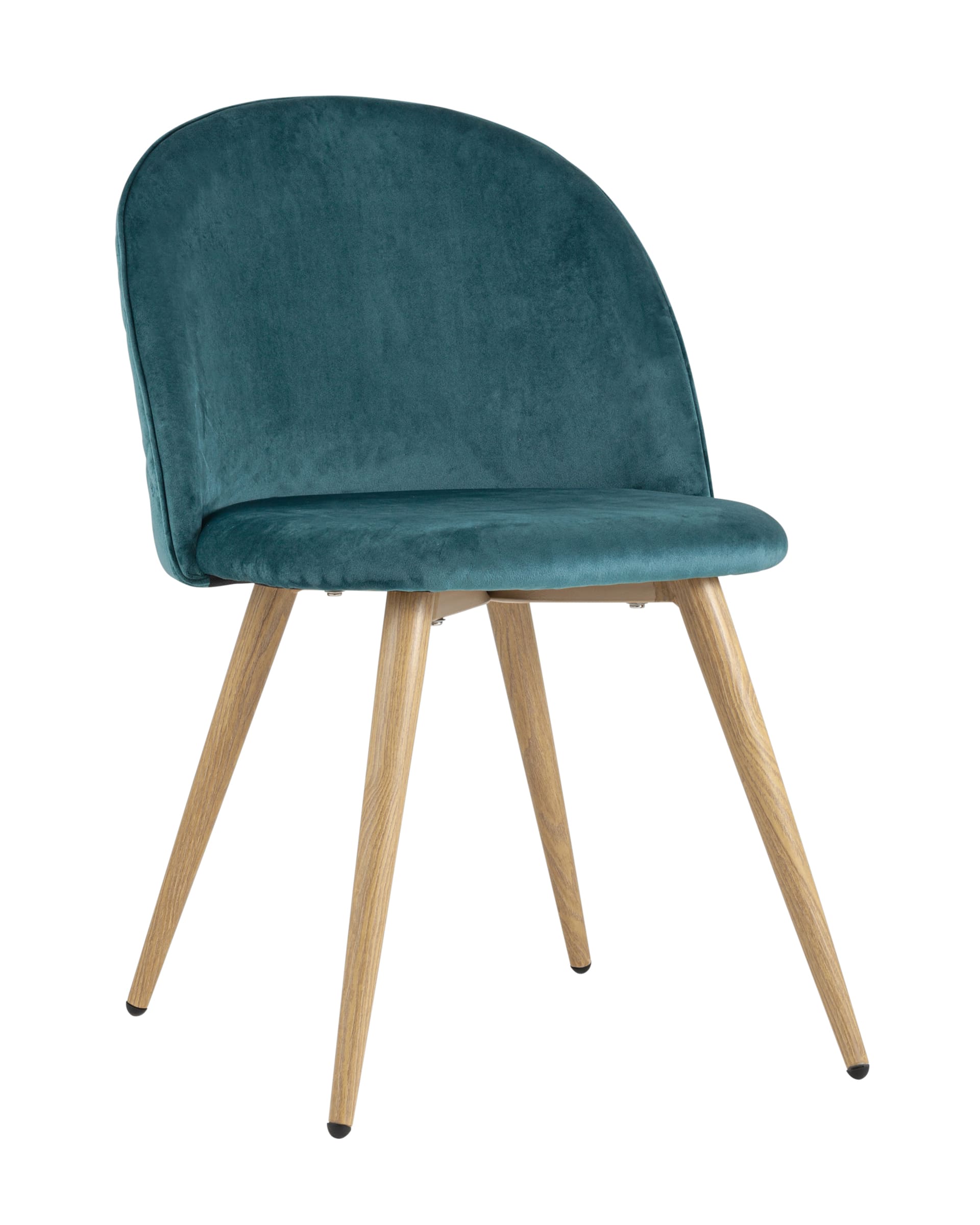 Стул Лион, велюр с ромбами, аквамарин из Италии