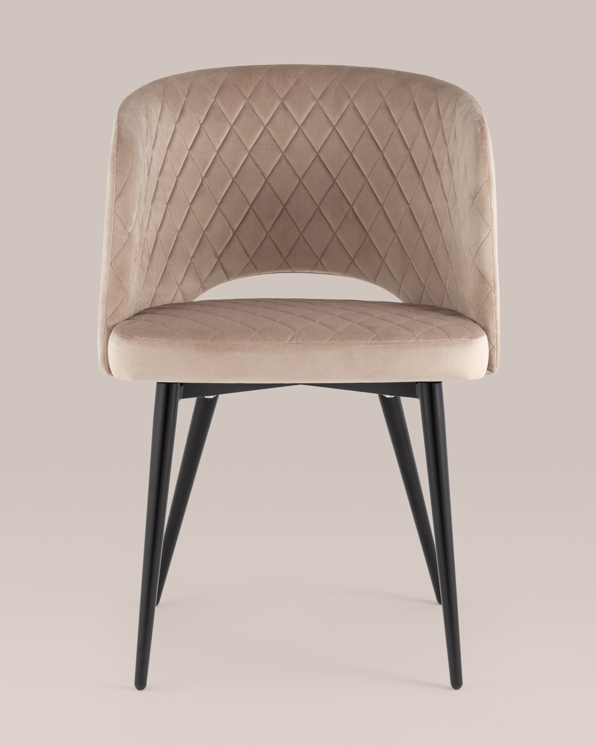 Стул-кресло Дарелл велюр бежевый из Италии