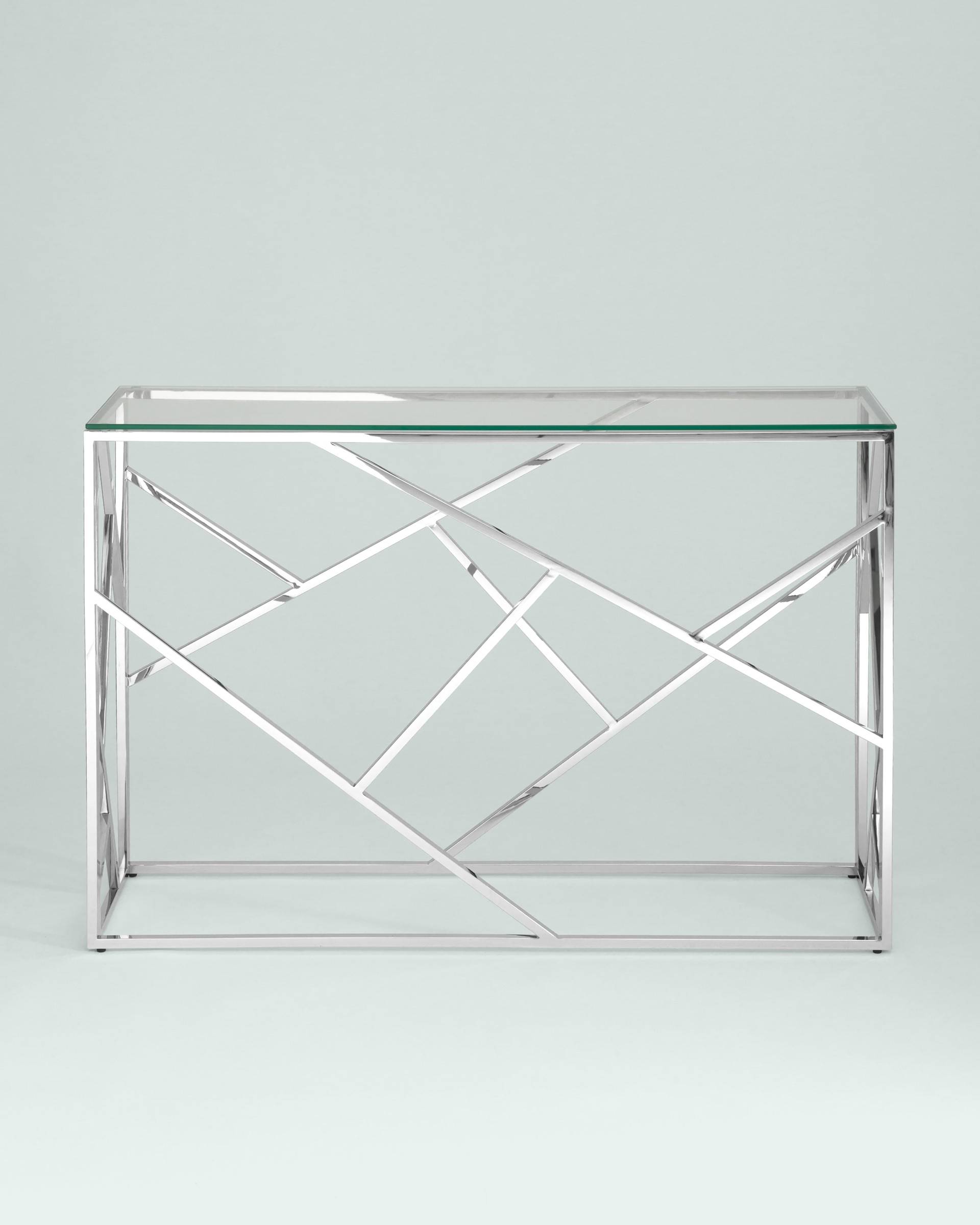 Консоль АРТ ДЕКО 115*30 серебро из Италии