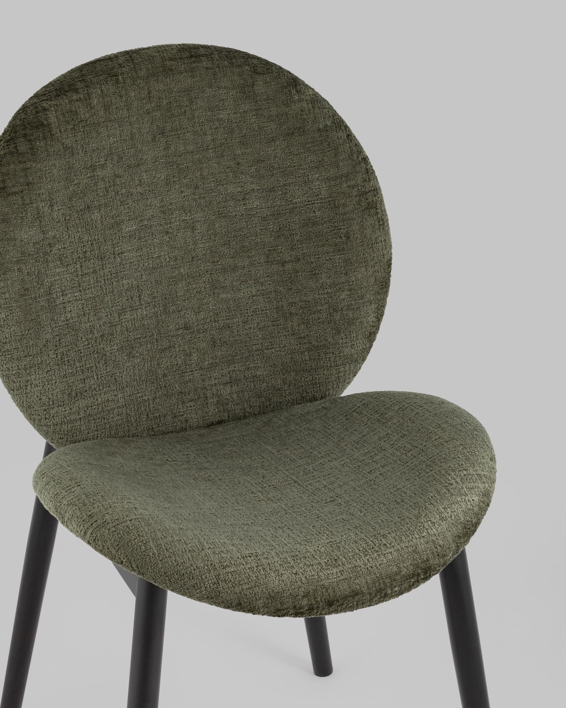 Стул Эллиот ткань альпака зеленый 2 шт. из Италии