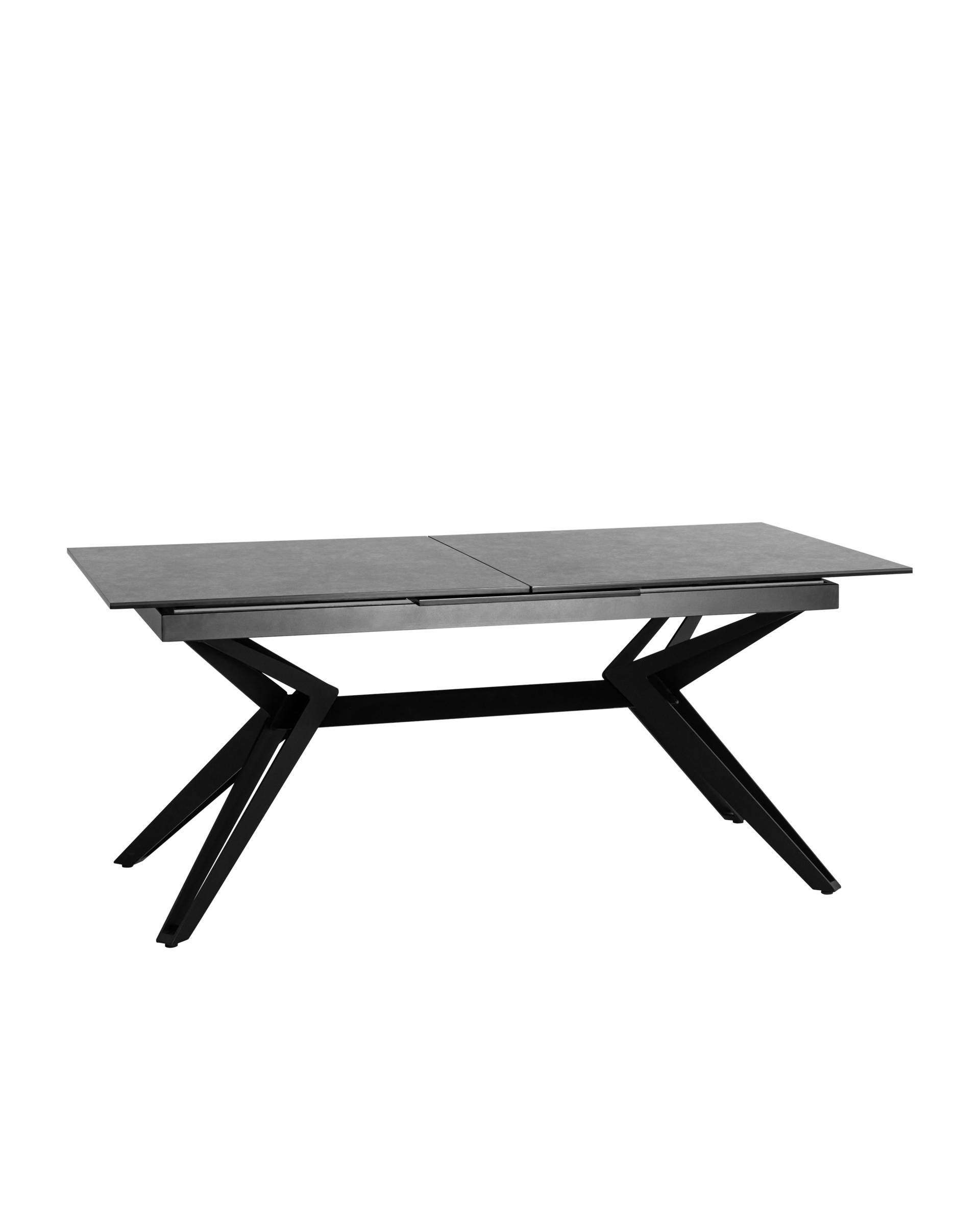 Стол обеденный Олимпия раскладной 180-230*90 керамика темная из Италии