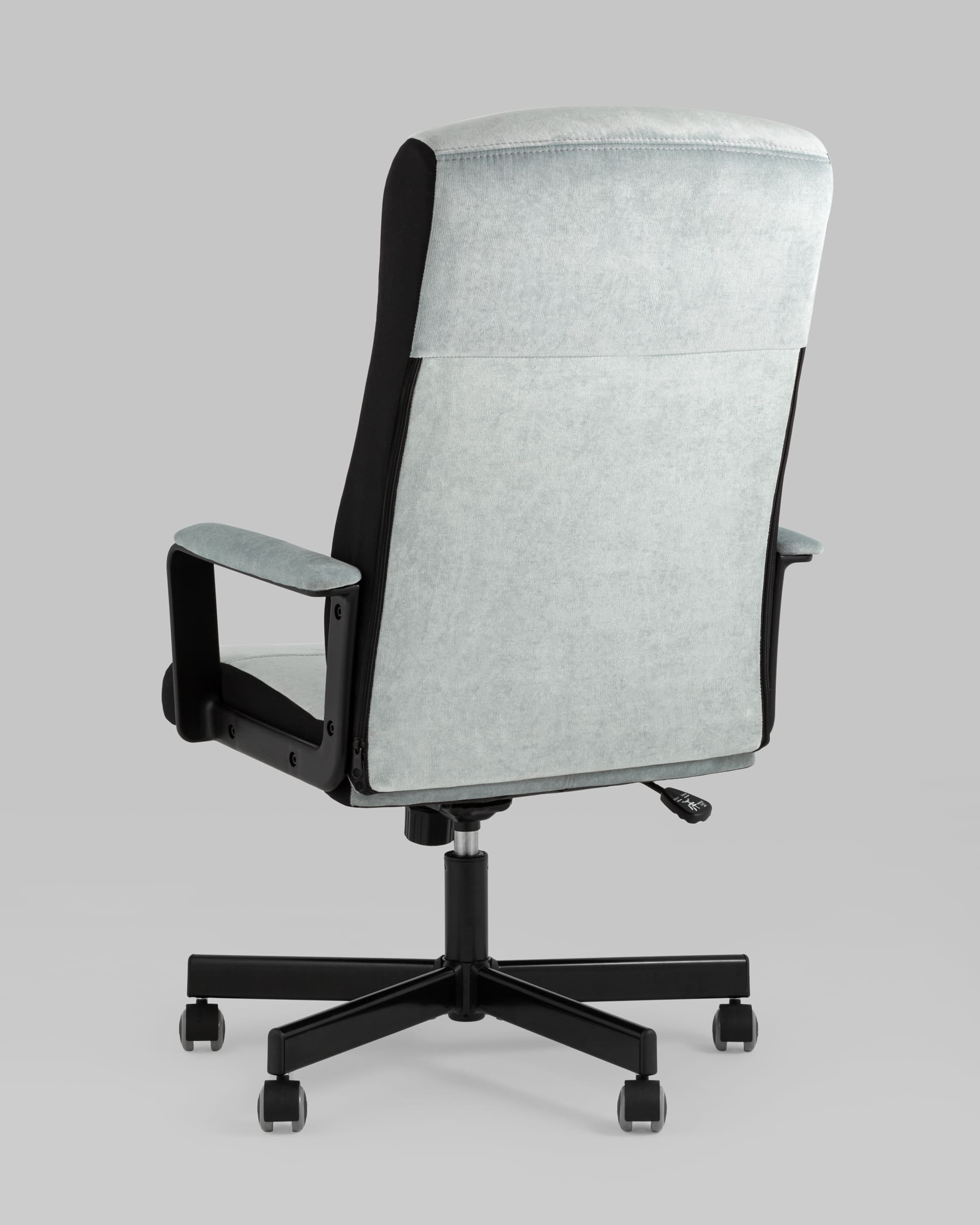 Кресло руководителя TopChairs ST-DOMINGO серо-голубой из Италии