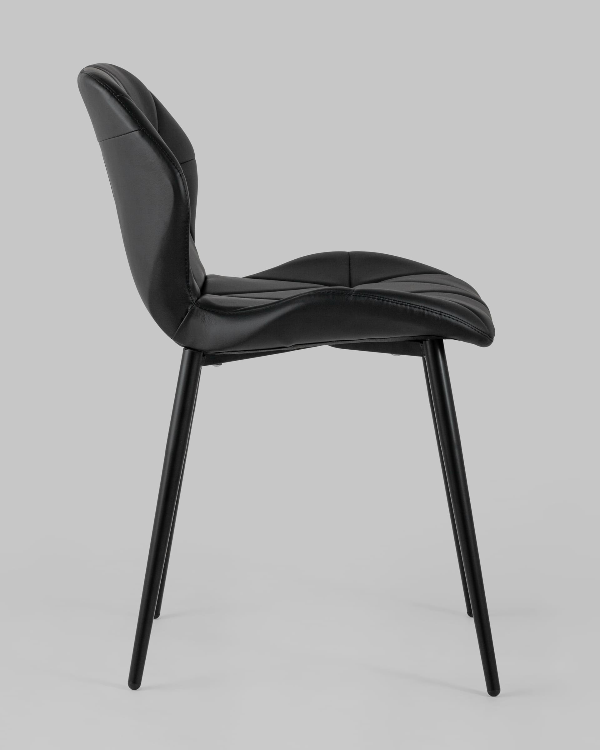 Стул Эдвин экокожа черный из Италии