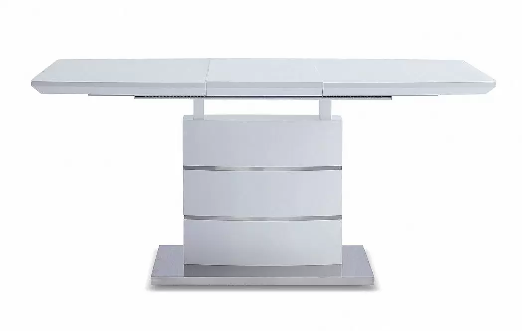 Стол раскладной Verona Glass (120), белый матовый из Италии