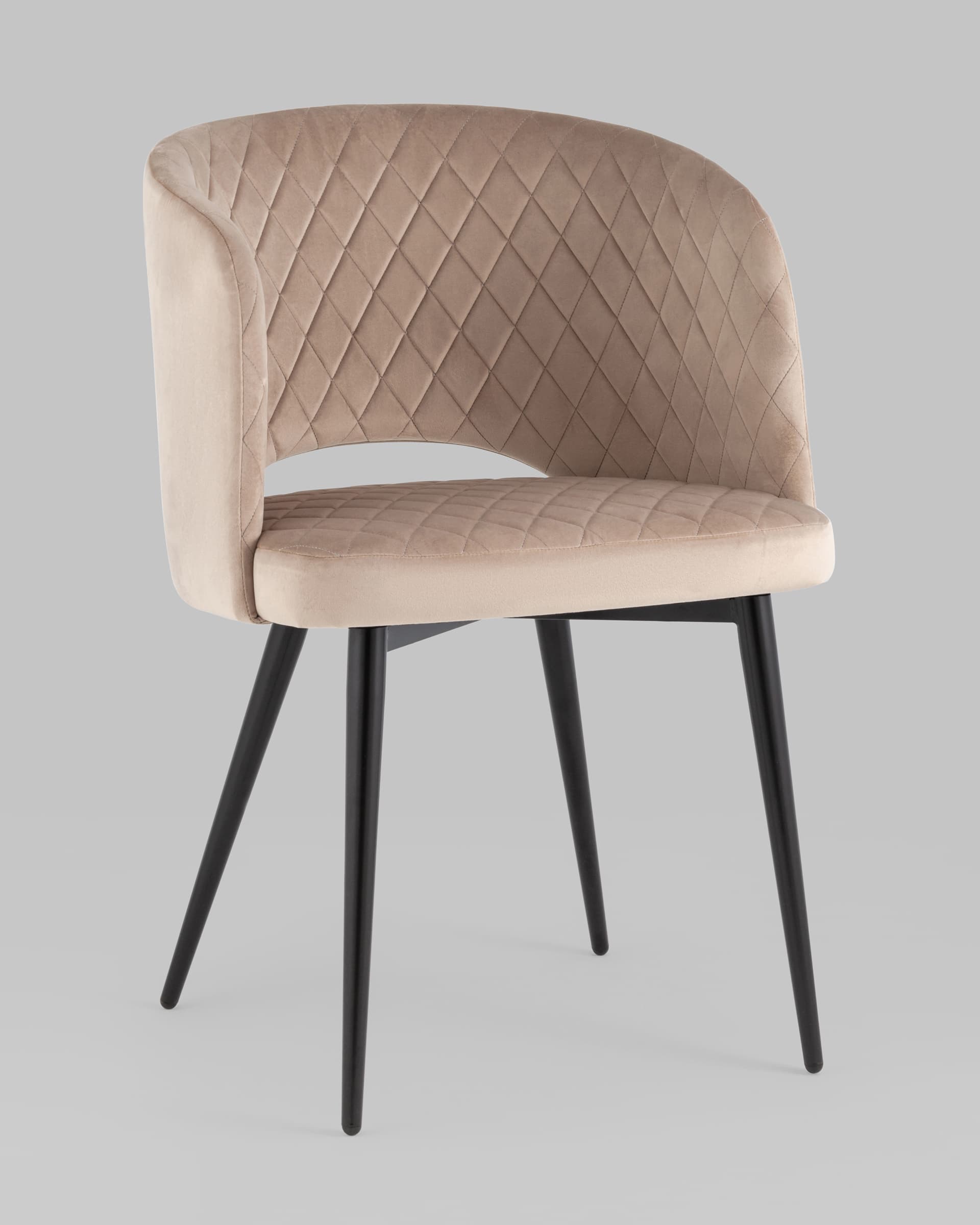 Стул-кресло Дарелл велюр бежевый из Италии