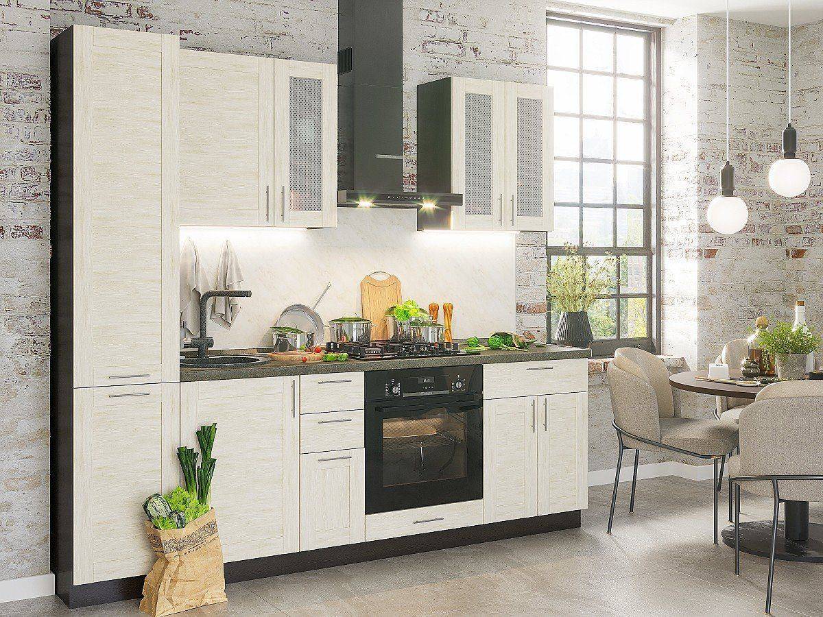 Кухня Лофт-02 2140*2400*600 Nordic Oak