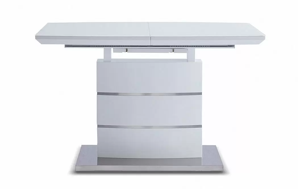 Стол раскладной Verona Glass (120), белый матовый из Италии